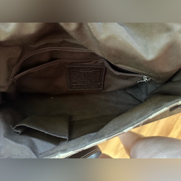 COACH Signature Shoulder Bag Hampton F12641 Purse Medium Size - Picture 15 of 16